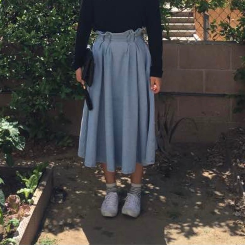 Hm denim maxi skirt